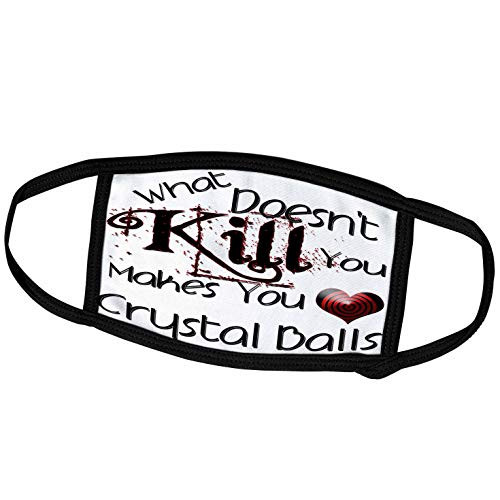 3dRose What Doesnt Kill You Crystal Balls - Face Covers -fc-185959-1-