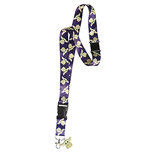 Disney Star Wars The Mandalorian Grogu The Child Lanyard for ID Badge Holder, Official License
