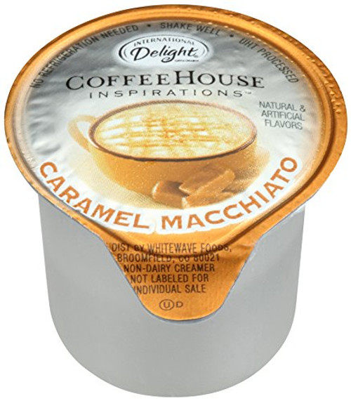 International Delight, Caramel Macchiato, Single-Serve Coffee Creamers, 288 Count, Shelf Stable Non-Dairy Flavored Coffee Creamer, Great for Home Use, Offices, Parties or Group Events