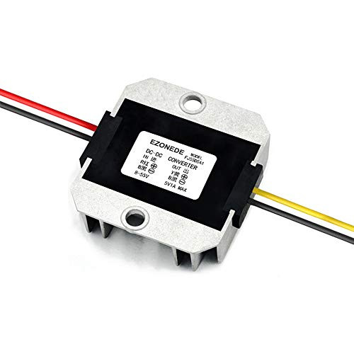 Stayhome 1PCS 48V -8-55V- to 5V 1A 5W DC to DC Converter Buck Module Step Down Power Supply Transformer Voltage Regulator for Car Led Display