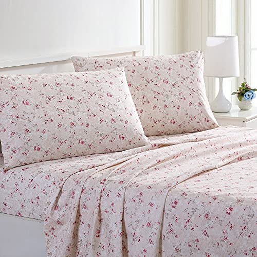 Modern Threads Printed 4-Piece Sheet Set Kashmir Rose Queen