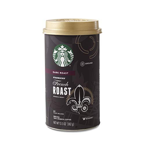 Starbucks French Roast Dark Roast Arabica Ground Coffee, 13.5 oz. Canister Starbucks French Roast Dark Roast Arabica Ground Coffee, 13.5 oz. Canister