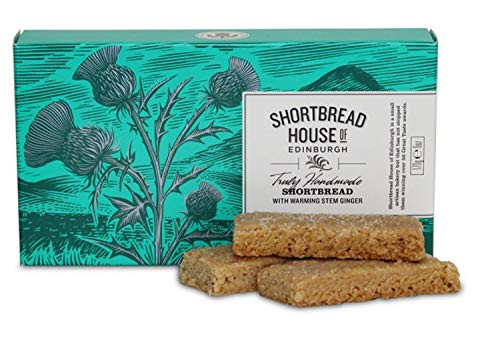 Shortbread House of Edinburgh's Stem Ginger Shortbread Fingers, 6 Ounce -Pack of 3-