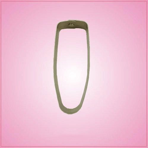 TV Remote Cookie Cutter 4-1/4 inches by 1-3/4 inches-aluminum