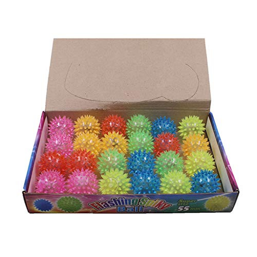 Pet Molar Stick, Spiky Dog Ball Toy Flashing Light Elastic Ball for Puppy Small Large Dogs Playing Training Toys