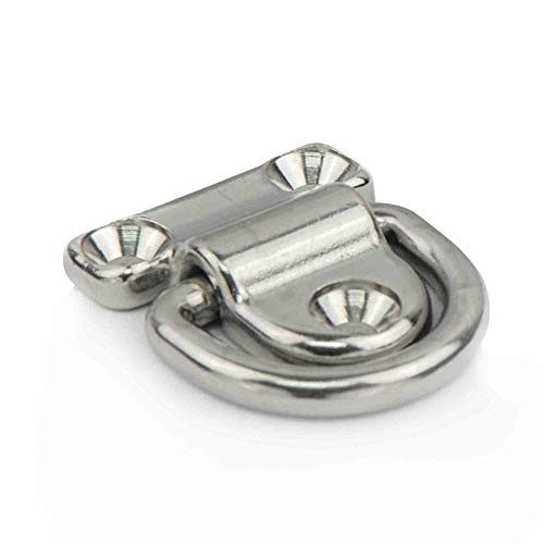Five Oceans Folding Pad Eye Lashing D Ring AISI316 Stainless Steel FO-297