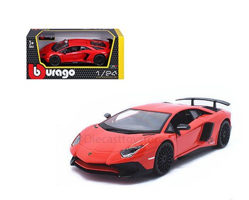 Bburago 18-21079 B 1, 24 Scale A Lamborghini Aventador DIE-CAST Model, Multicolor