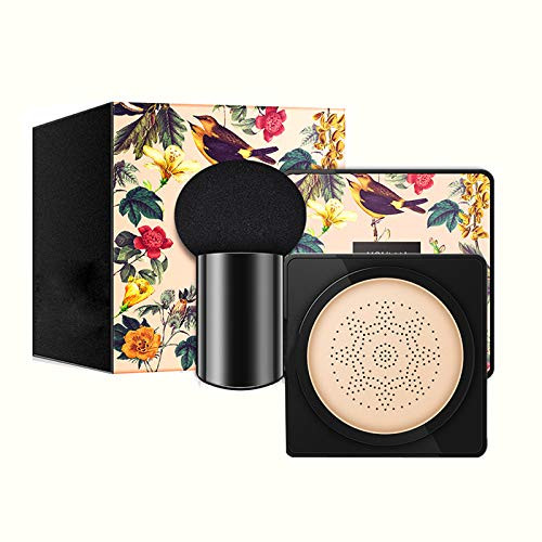 Air Cushion BB Cream Mushroom Head Foundation, COOSA Moisturizing BB Cream Makeup Long Lasting Matte Concealer, Even Skin Tone Makeup Base Primer -Ivory-