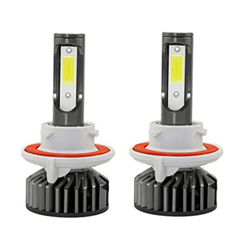 Ikunde H13/9008 LED Headlight Bulbs, Hi/Low Beam Car LED Light Bulb Automotive Lighting Conversion Kits 6000K Halogen Replacement Lamp, Pack of 2