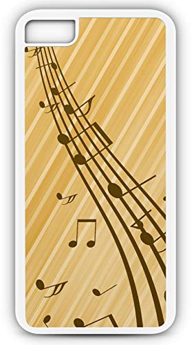 iPhone 6 Plus 6 plus Case Fits iPhone 6 Plus 6 plus or iPhone 6s Plus 6s plus Classical Sheet Music Notes Musical Notation 20676 White Rubber by TYD Designs