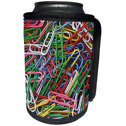3dRose Danita Delimont - Patterns - USA, Pattern of multicolored paper clips - US52 BJA0009 - Jaynes Gallery - Can Cooler Bottle Wrap -cc-97644-1-