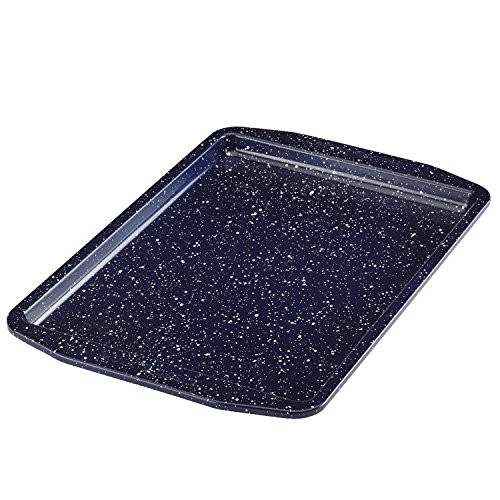 Paula Deen Nonstick Speckled Bakeware Cookie Sheet/Baking Pan, 10-Inch x 15-Inch, Deep Sea Blue Speckle