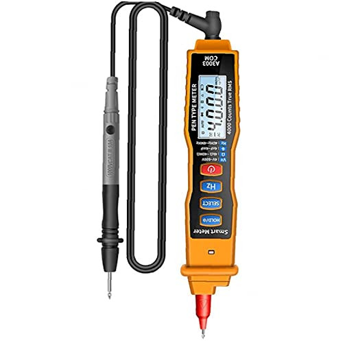Pen Type Digital Multimeter Digit Multimeter Pen Hz Tester Tool with LCD Display for ANENG A3003 Orange