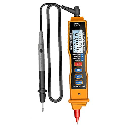 LWWL-Tools Pen Type Digital Multimeter Digit Multimeter Pen Hz Tester Tool with LCD Display for ANENG A3003 Orange