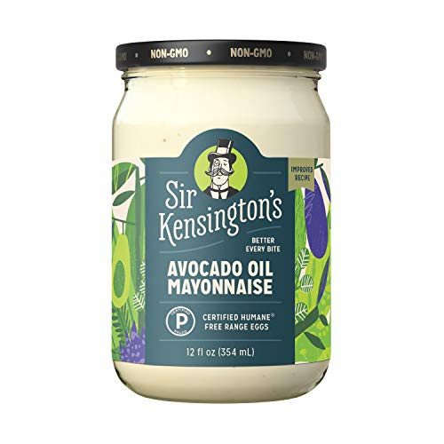 Sir Kensington's Mayonnaise Avocado Oil Mayo Keto Diet  and  Paleo Diet Certified, Gluten Free, Non-GMO Project Verified, Certified Humane Free Range Eggs, Shelf-Stable, 12 oz
