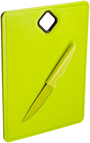 Uniware 15304 11 X 8 Inch Bar Cutting Board With Paring Knife