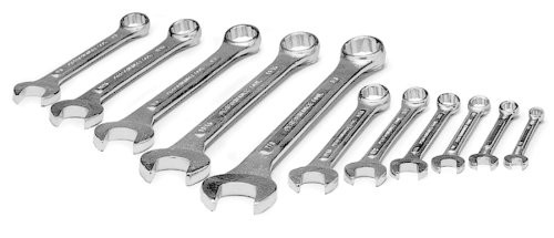 Performance Tool W1065 12-Piece SAE Wrench Set with Rack