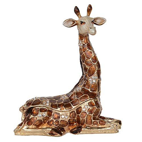 Jiaheyou Crystal Bejeweled Giraffe Figurine Trinket Jewelry Box Giraffe Collectible Figurine Gifts Jiaheyou Crystal Bejeweled Giraffe Figurine Trinket Jewelry Box Giraffe Collectible Figurine Gifts