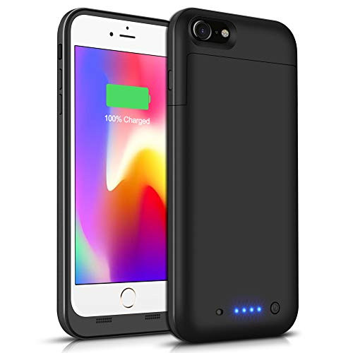 Battery Case for iPhone 6s Plus/ 6 Plus,Upgraded 6800mAh Gasopic Portable Protective Power Charging Case for iPhone 6 Plus/6s Plus (5.5 inch) Rechargeable Extended Battery Charger Case-Black