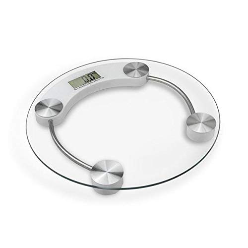 Digital Weight Scale,Body Fat Scale,Bathroom Digital Weight Scale,Tempered Glass Surface,Battery Powered,LCD Backlit Display,Style 1