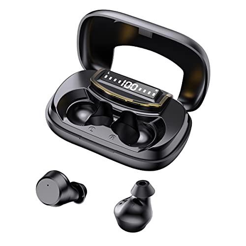 Wireless Earbuds, DECWIN Bluetooth 5.0 Earbuds with 80H Playtime, Bluetooth Headphones TWS Stereo Noise Cancelling in-Ear Wireless Earphones with Mic, Large Battery Charging Case as Power Bank