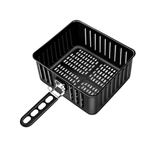 Square Air Fryer Basket 6QT For Gowise USA Power Ninja COSORI Chefman Air Fryer Oven,Air Fryer Oven Accessory,Non-Stick Fry Basket, Dishwasher Safe