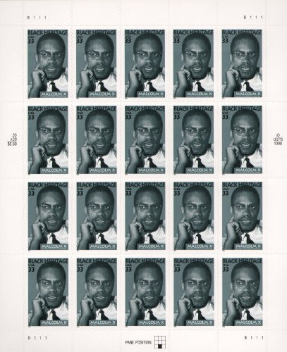 USPS 1999 Malcolm X - Sheet of Twenty 33 Cent Stamps - Scott 3273