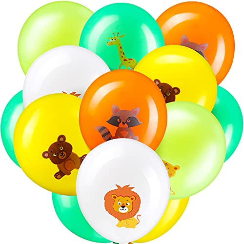 35 Pieces Jungle Safari Animals Balloons 12 Inch Animals Latex Balloon for Baby Shower Birthday Party Supplies Jungle Safari Animals Theme Birthday Party Decorations 35 Pieces Jungle Safari Animals Balloons 12 Inch Animals Latex Balloon for Baby Shower Birthday Party Supplies Jungle Safari Animals Theme Birthday Party Decorations