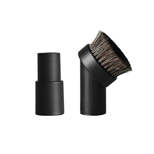 JNYLLN Horse Hair Vacuum Cleaner Dust Brush with Hose Adapter, Round Soft Horsehair Dusting Brush Replacement Vacuum Attachment for Most Vacuum Cleaner