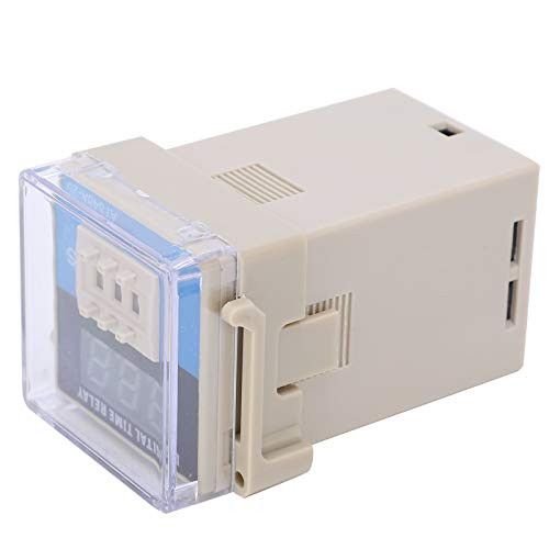 ATS48A-20-3D LED Digital Display Time Relay, Adjustable Time Delay Relay, Control Components, Safe and Eco?Friendly, with Strong Anti?Interference Performance-DC12V-