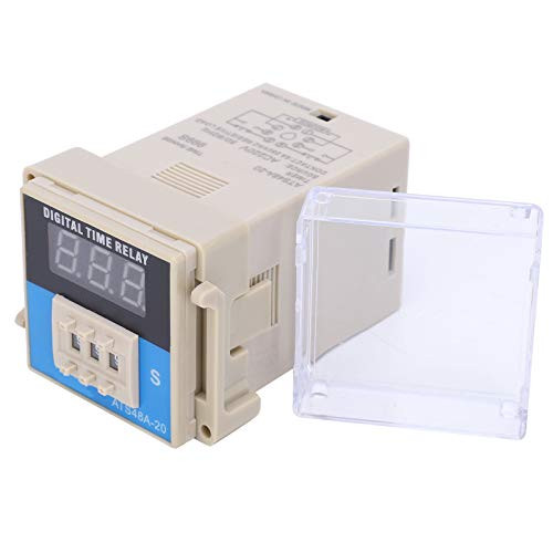 ATS48A-20-3D LED Digital Display Time Relay, Adjustable Time Delay Relay, Control Components, Safe and Eco?Friendly, with Strong Anti?Interference Performance-AC220V-