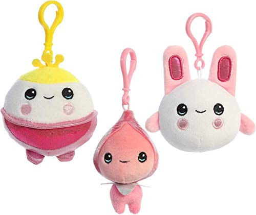 Aurora Rainbow True  and  Friends Clip On Friends Hearya, Glu-Bu and Smelfer Set
