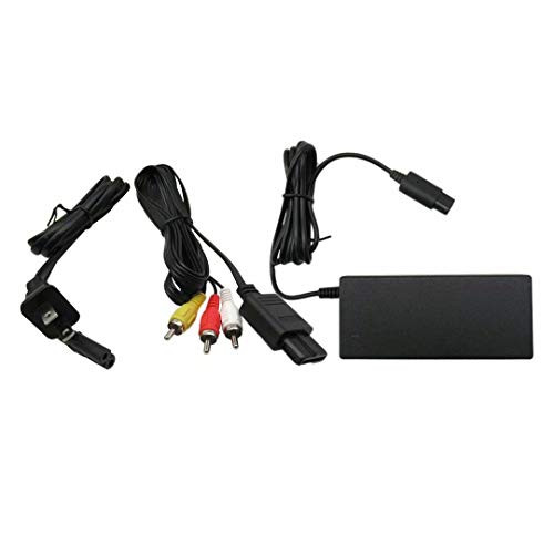 Professional AC Adapter Power Supply  and  AV Cable Cord for Nintendo Gamecube New GC Charger Lot
