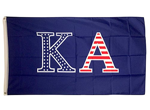 Kappa Alpha Order USA Letter Fraternity Flag Greek Letter Use as a Banner Large 3 x 5 Feet Sign Decor KA