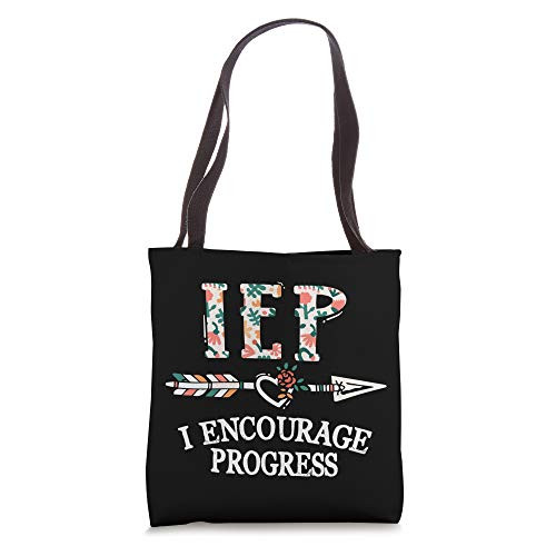 I Encourage Progress SPED Special Education Teacher Gift Tote Bag