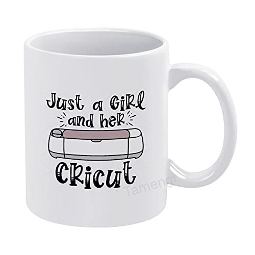 Just A Girl, Svg Cutting Files, T Shirt Svg Coffee Mug, Ceramic Funny Novelty Coffee Mug Tea Cup, 11 oz