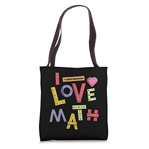 Funny Mathematician Gifts Teacher Kids Physicist I Love Math Tote Bag