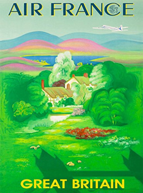 A SLICE IN TIME Great Britain UK United Kingdom England Air France Europe European Vintage Airlines Travel Advertisement Art Poster Print. Measures 10 x 13.5 inches A SLICE IN TIME Great Britain UK United Kingdom England Air France Europe European Vintage Airlines Travel Advertisement Art Poster Print. Measures 10 x 13.5 inches