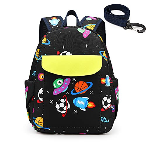willikiva Cute Zoo Little 2d Backpack Kid Backpacks for Girls and Boys Toddler Backpack Waterproof Preschool Safety Harness Leash-Football-