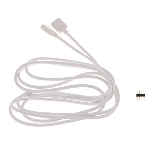 1m/2m/3m/5m 4-Pin Extension Cable Wire Connector for 5050/3528 LED Strip Light Ribbon Tape - 2m