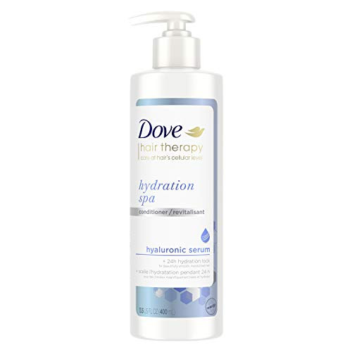 Dove Hair Therapy Conditioner for Dry Hair Hydration Spa Hair Conditioner with Hyaluronic Serum 13.5 fl oz