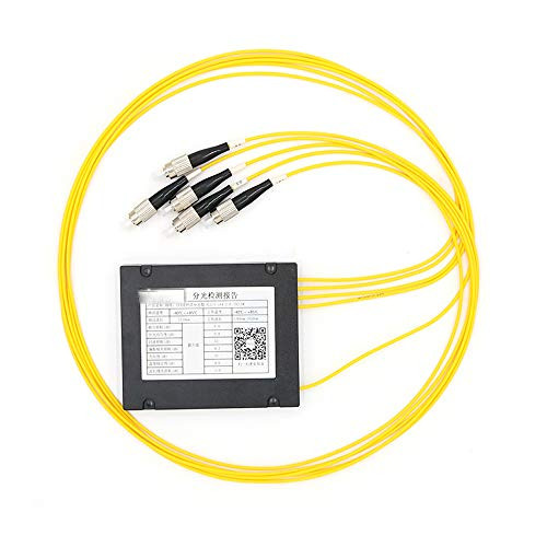 Primeda-telecom FBT Fiber Optic Splitter Singlemode, PLC Splitter Module SM 1M, High Reliability -1x4 FC/UPC-