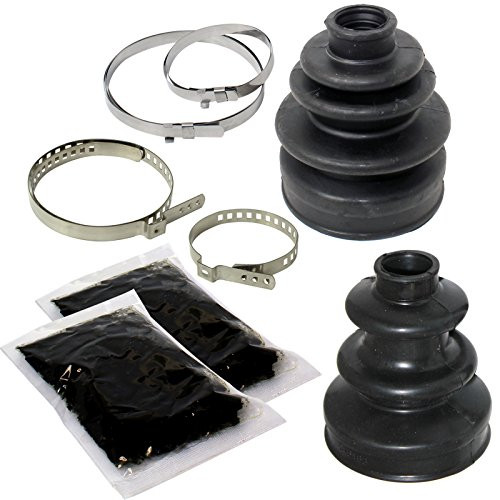 Caltric Front Axle Inner Outer Cv Boot Kit Compatible with Yamaha Kodiak 400 Yfm400Fa 4X4 2000-2006