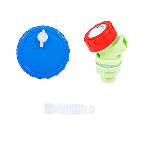 DENGJU BPA-Free Water Container with Spigot, Food-Grade Camping Water Storage Carrier Jug Perfect for Outdoors Camping Hiking Emergency - BPA Free-Size:Parts-
