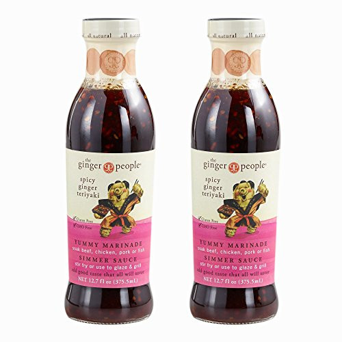 The Ginger People Spicy Ginger Teriyaki Yummy Marinade  and  Simmer Sauce 12.7 fl oz, Set of 2