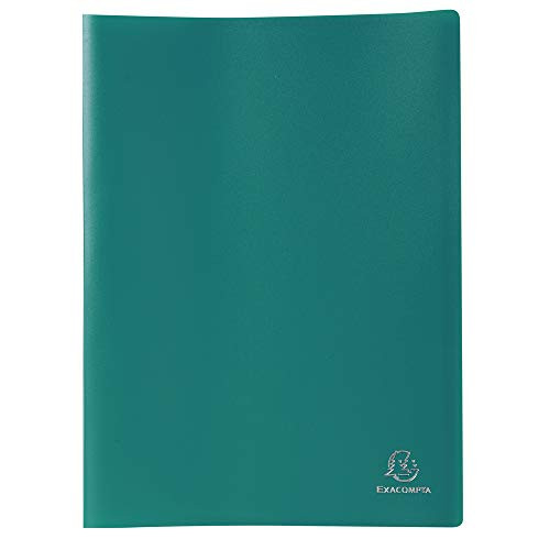 Exacompta Soft PP Display Book, A4, 100 Pockets - Green