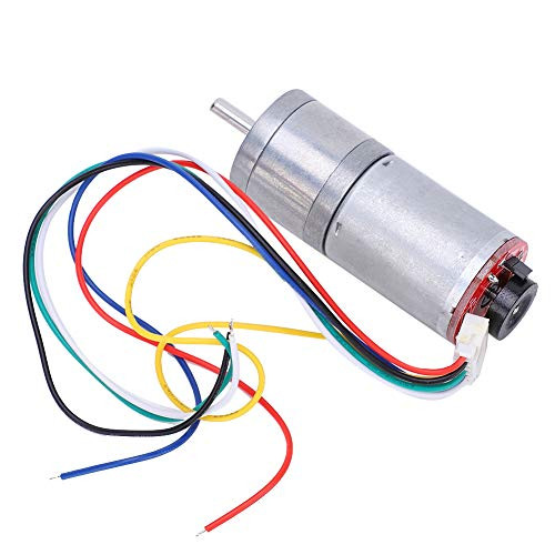 ??????? ????????? ??????Durable Geared?Motor Gear Motor with Encoder, DC Gear Motor, with Speed Encoder Brush Stable-DC12V 500RPM-