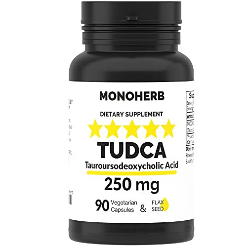 TUDCA - Tauroursodeoxycholic Acid - 250 mg per Capsule - 90 Vegetarian Capsules