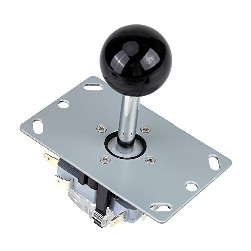 Zerone Arcade Game Kits Parts, 0 Delay Arcade Game DIY Kits Parts 10 Buttons  plus Joystick  plus USB Encoder for MAME PC Color Black Kit for Fighting Games Support