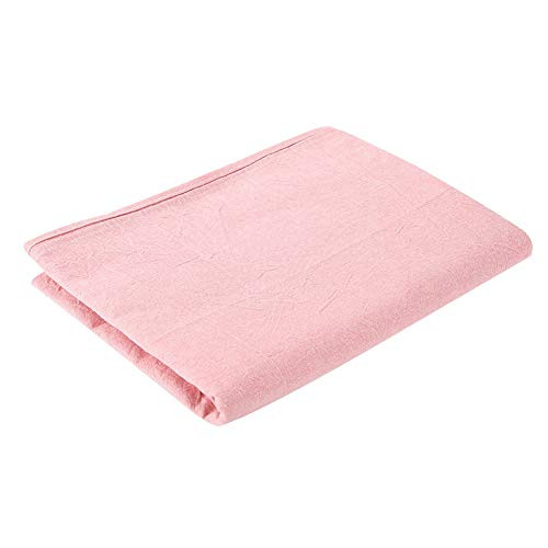 Beauty Massage Bed Sheets, Beauty Salon Massage SPA Couch Cover Soft Cotton Bed Cover Protector with Face Breath Hole -Pink-